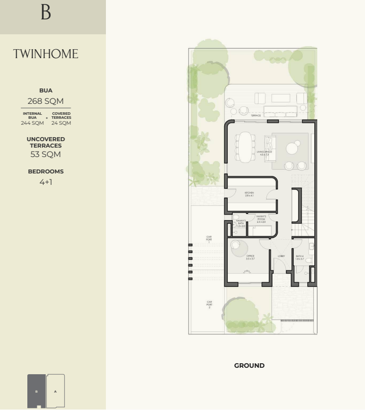 Floor plan for  at Crescent Walk