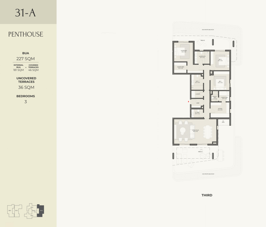 Floor plan for apartment at Crescent Walk