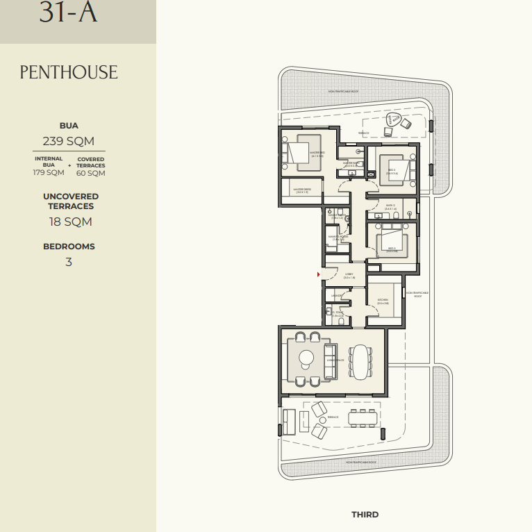 Floor plan for apartment at Crescent Walk
