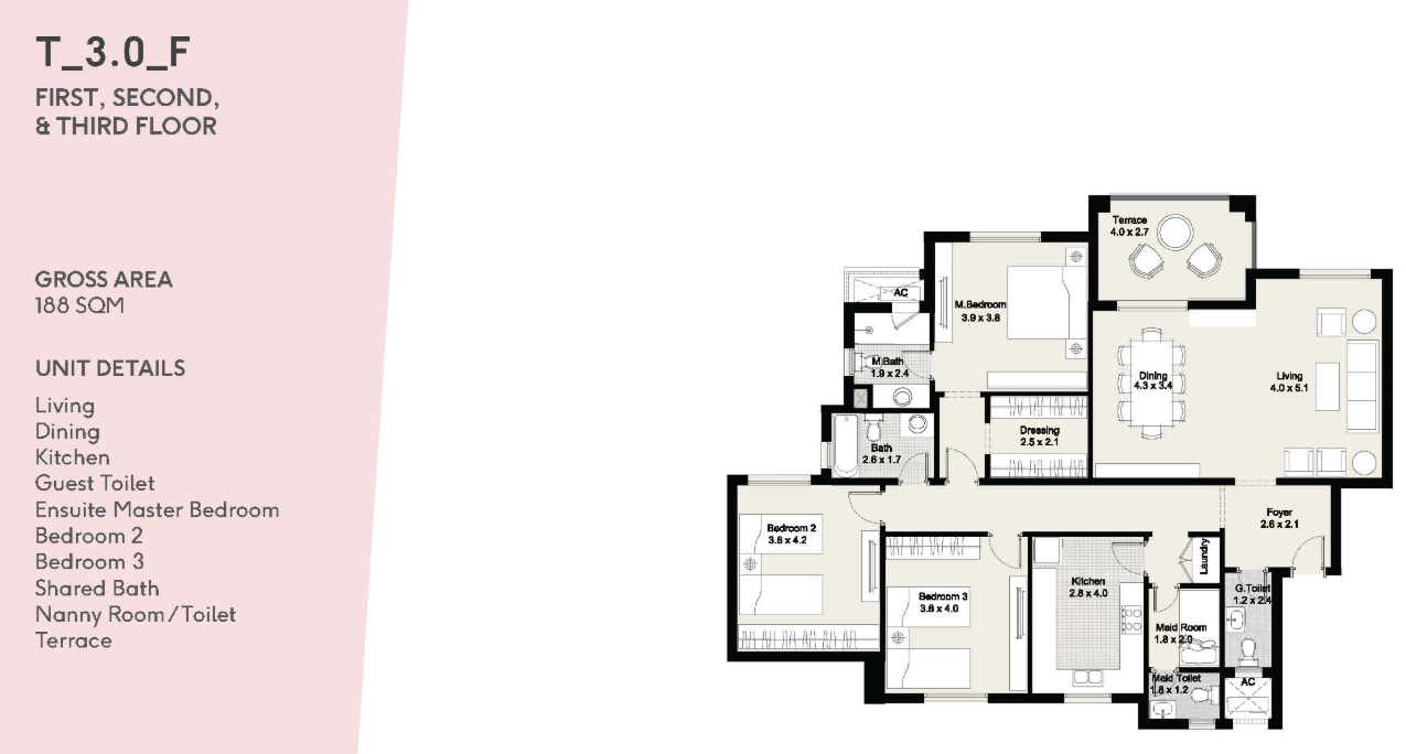 Floor plan for apartment at D Parks New Cairo
