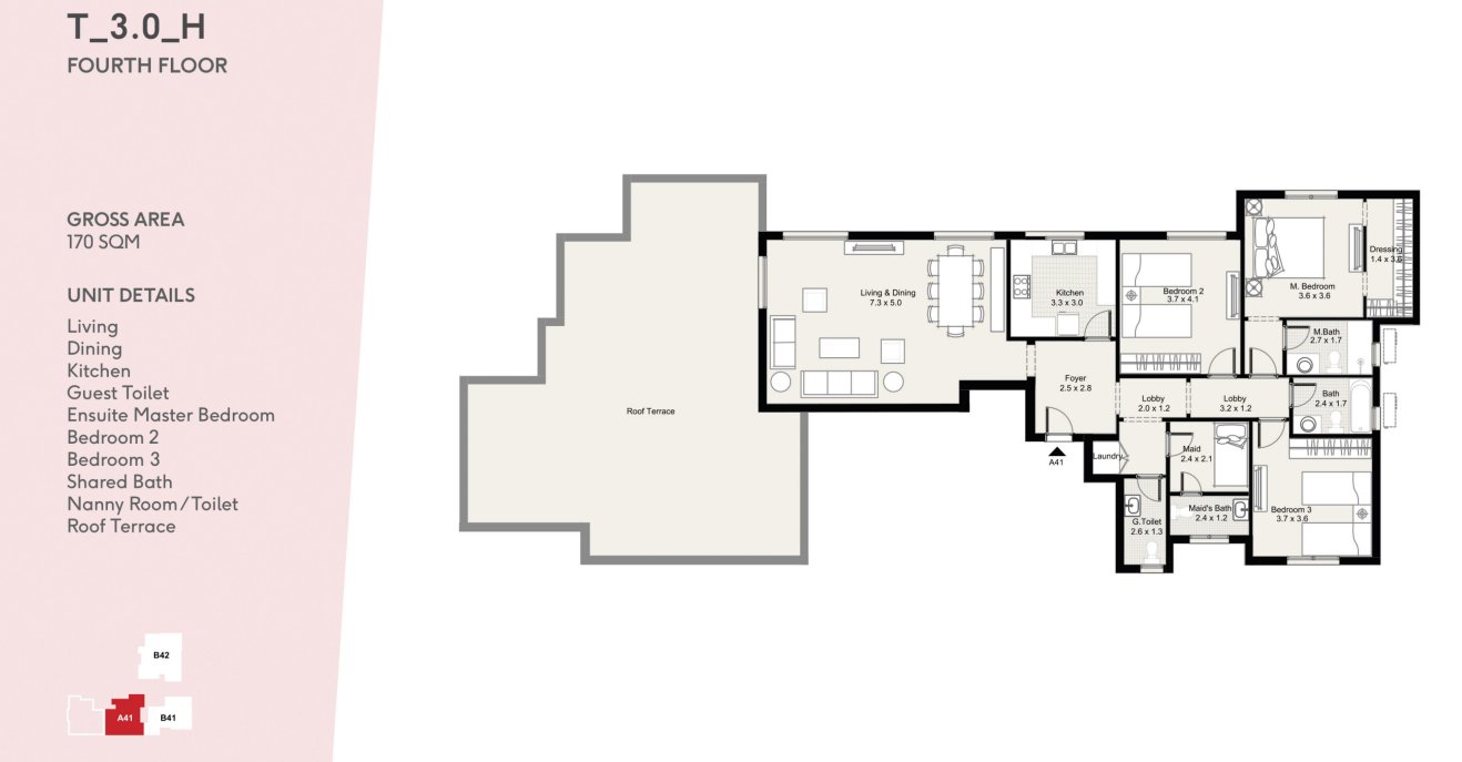 Floor plan for apartment at D Parks New Cairo