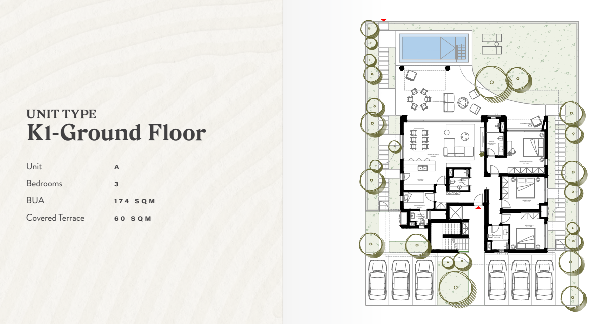 Floor plan for chalet at R3-Oasis
