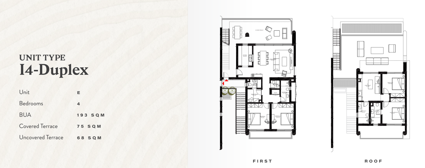 Floor plan for penthouse at R6-Bougainvillea