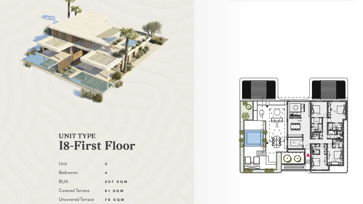 Floor plan for chalet at R5-Acacia