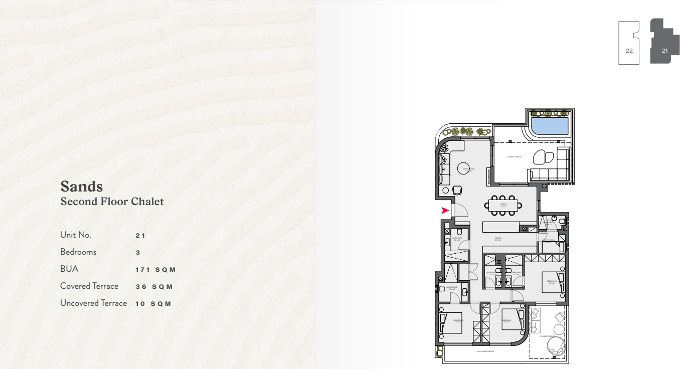 Floor plan for chalet at R2-The Town