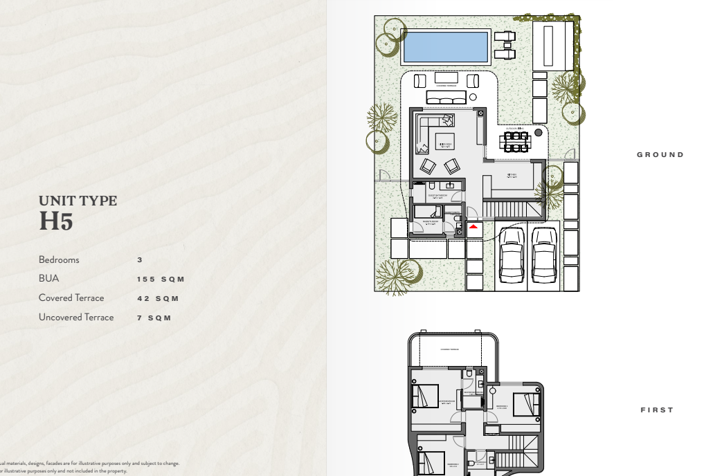 Floor plan for villa at R8-Breeze