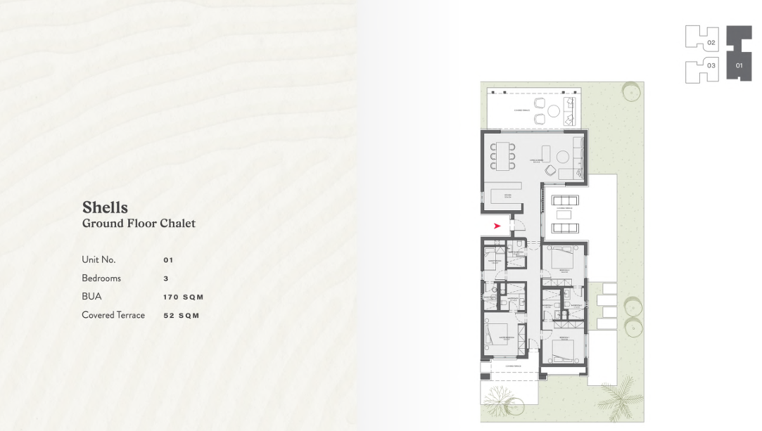 Floor plan for chalet at R2-The Town
