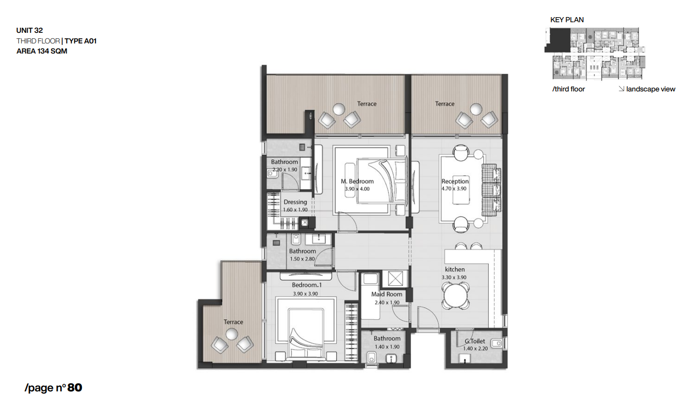 Floor plan for apartment at Nmq