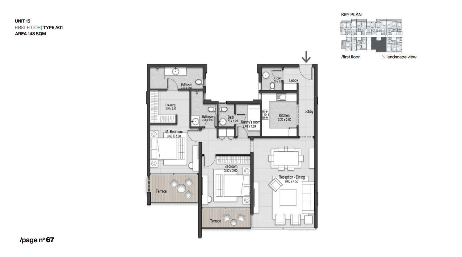 Floor plan for apartment at Nmq