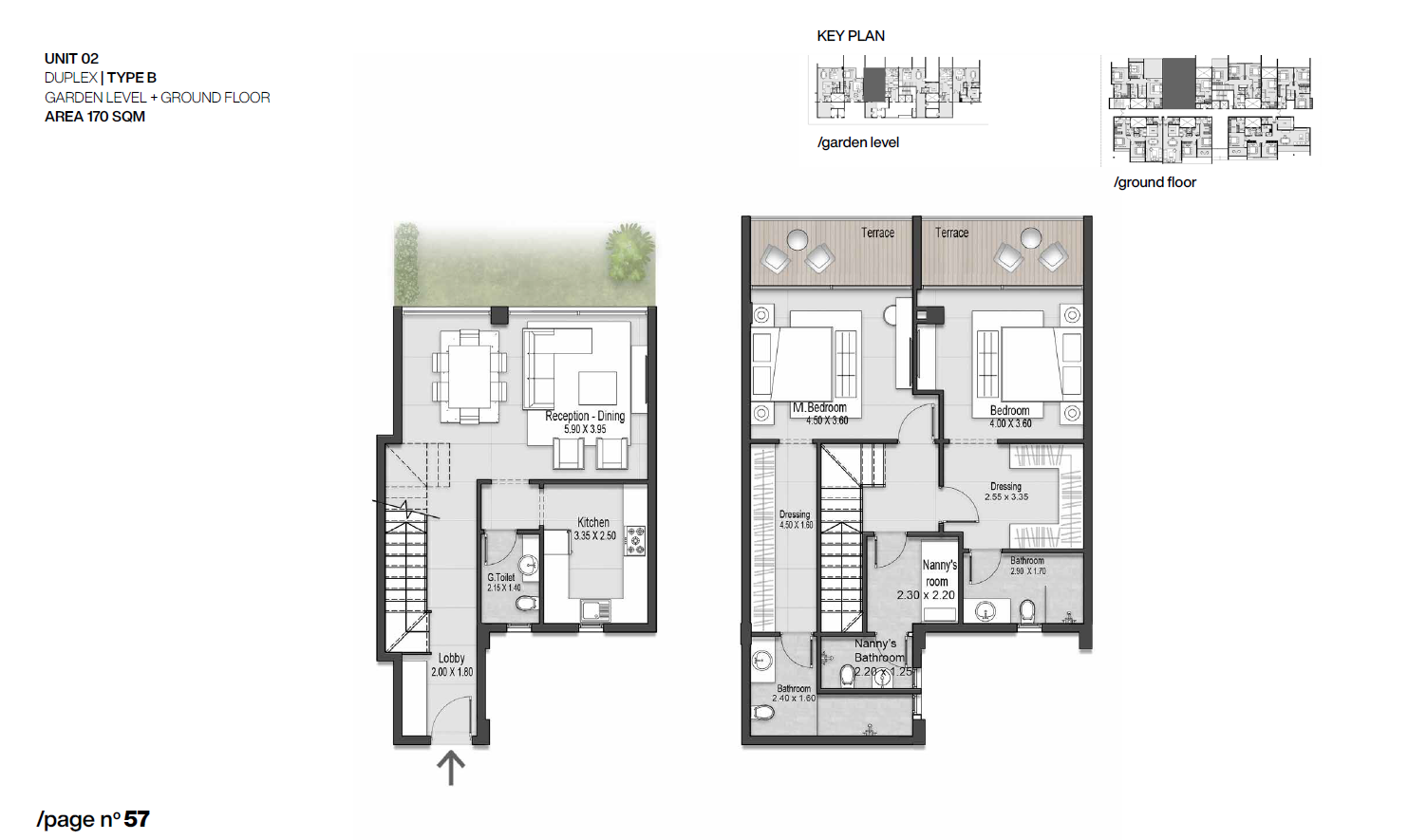 Floor plan for duplex at Nmq