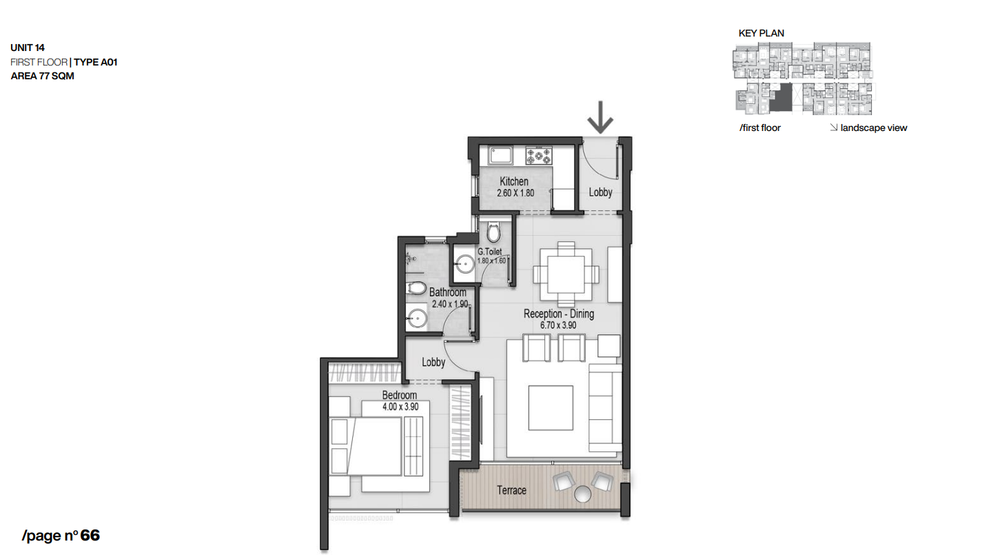 Floor plan for apartment at Nmq