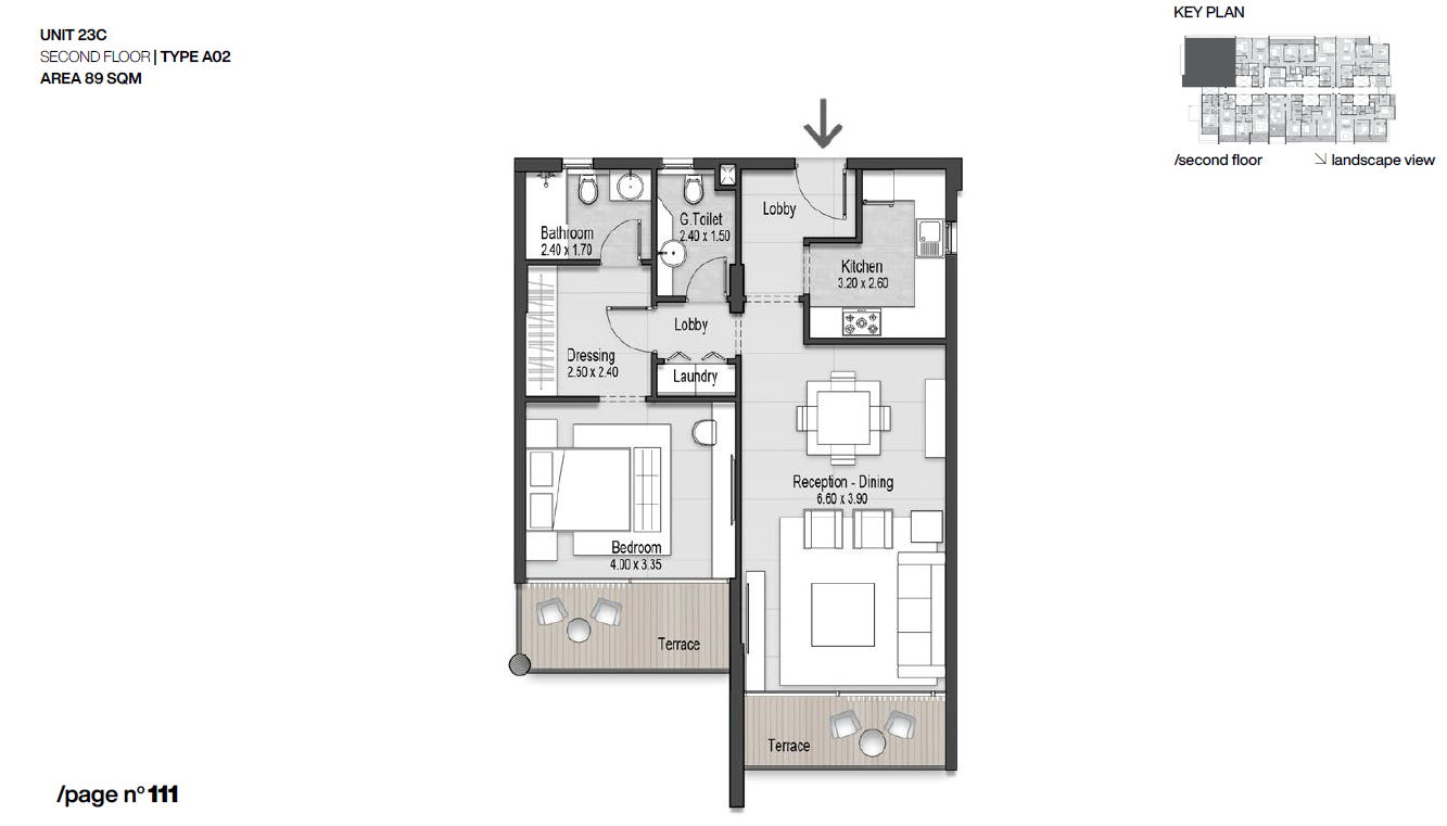 Floor plan for apartment at Nmq