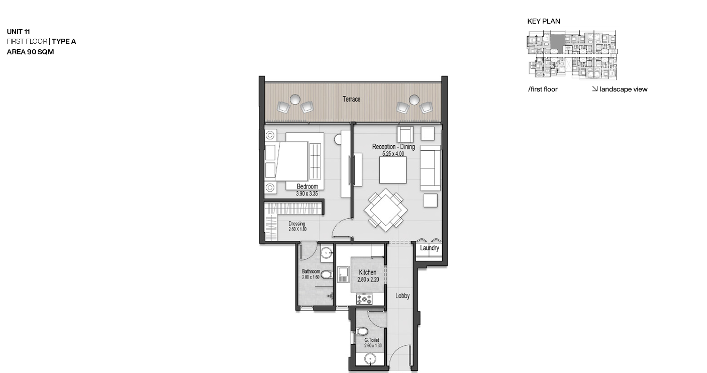 Floor plan for apartment at Nmq