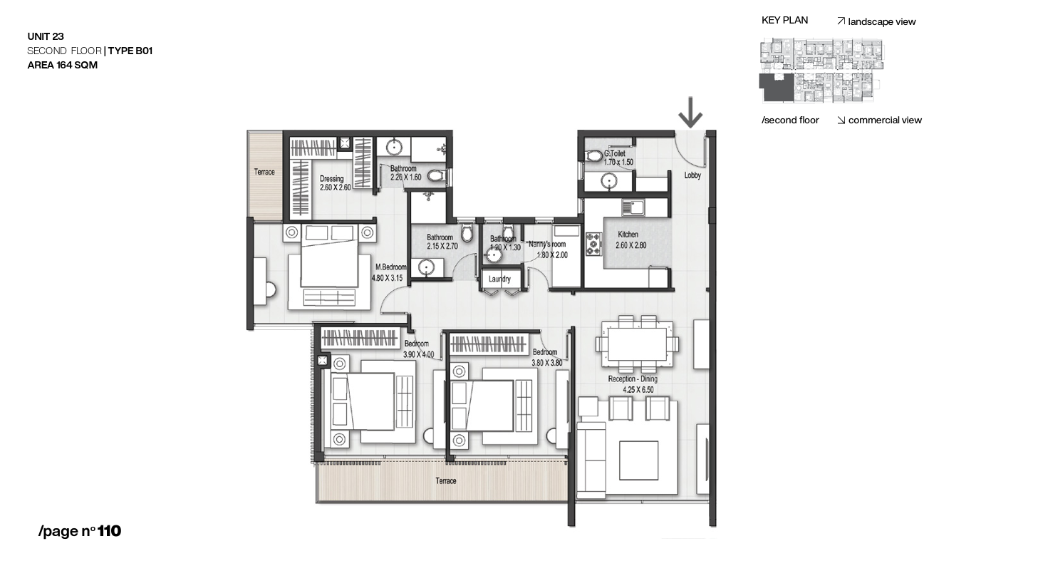 Floor plan for apartment at Nmq