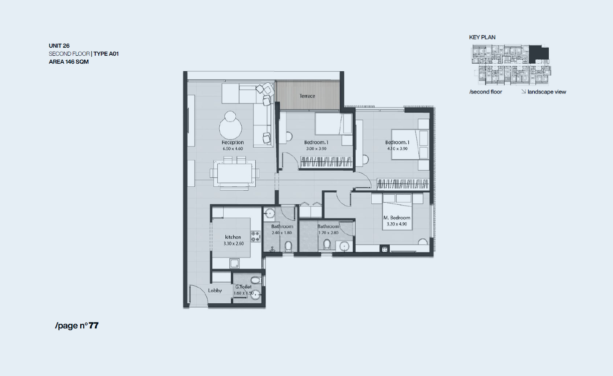 Floor plan for apartment at Nmq