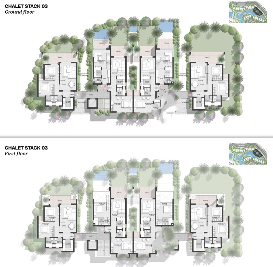 Floor plan for  at Rivette - Amwaj