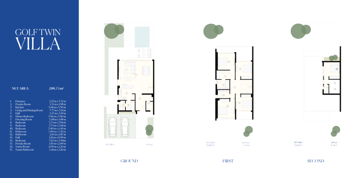 Floor plan for  at Golf Town