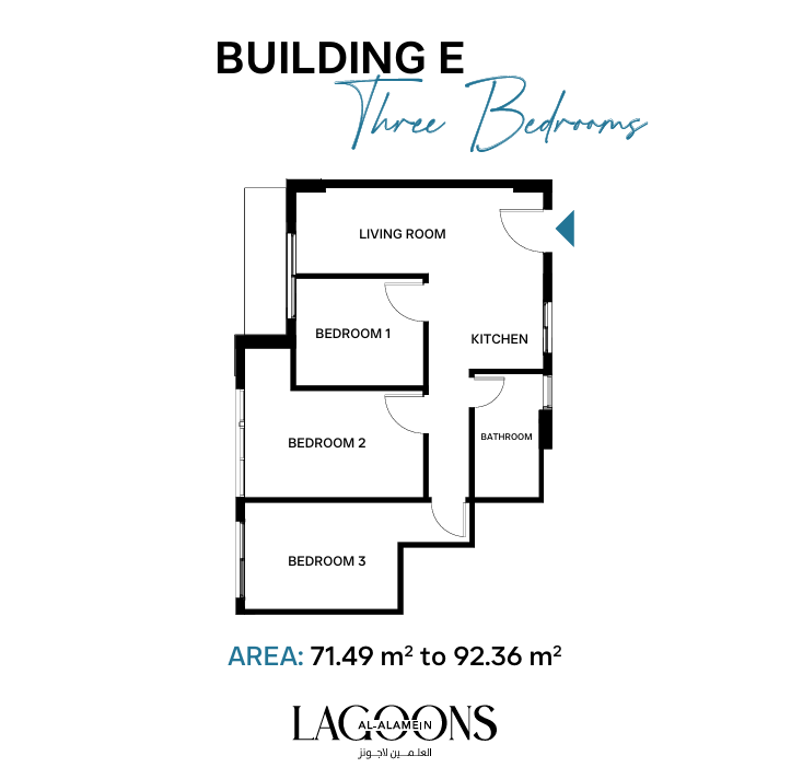 Floor plan for apartment at Lagoons Al Alamin