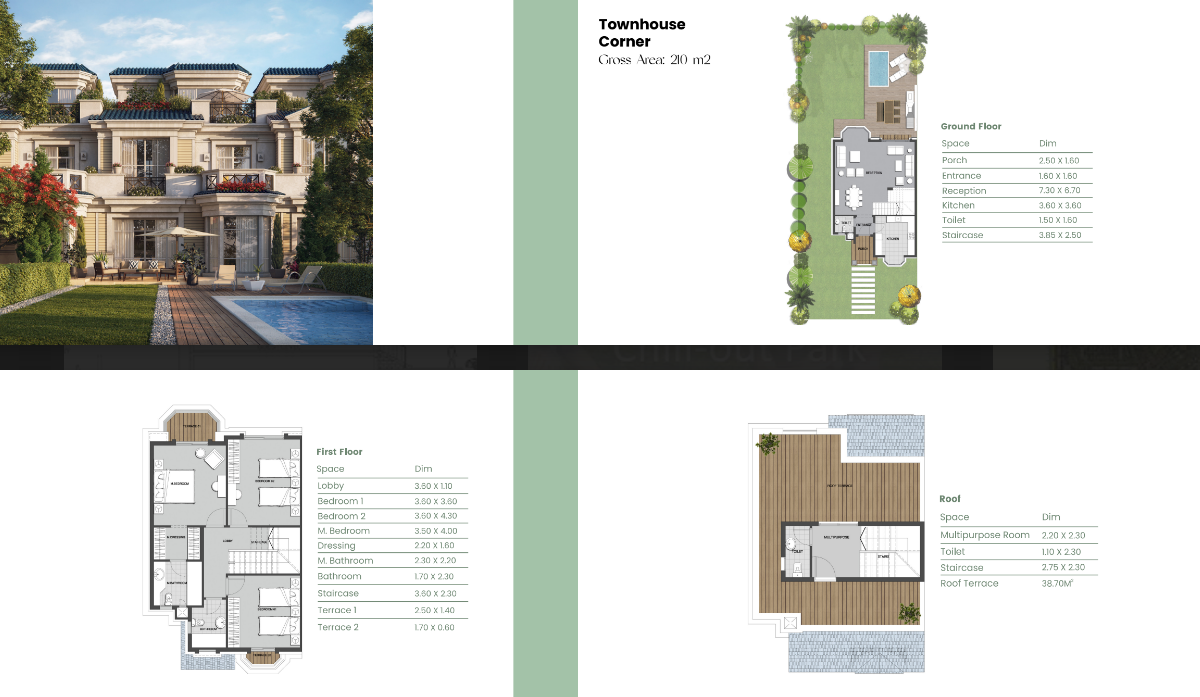 Floor plan for townhouse at Mountain View Chillout Park