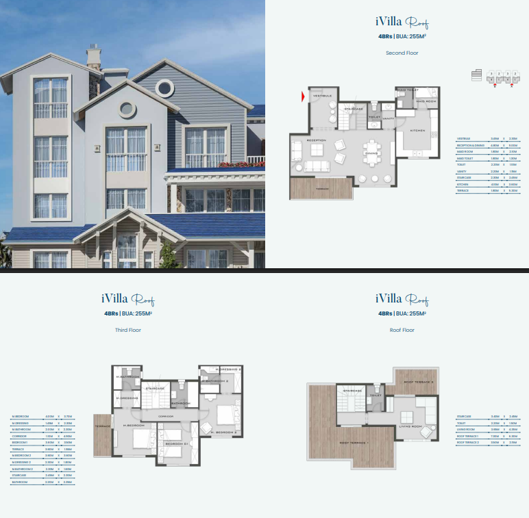 Floor plan for duplex at Aliva Mountain View Mostakbal City