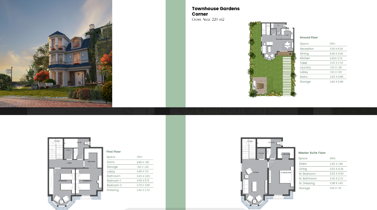 Floor plan for townhouse at Mountain View Chillout Park