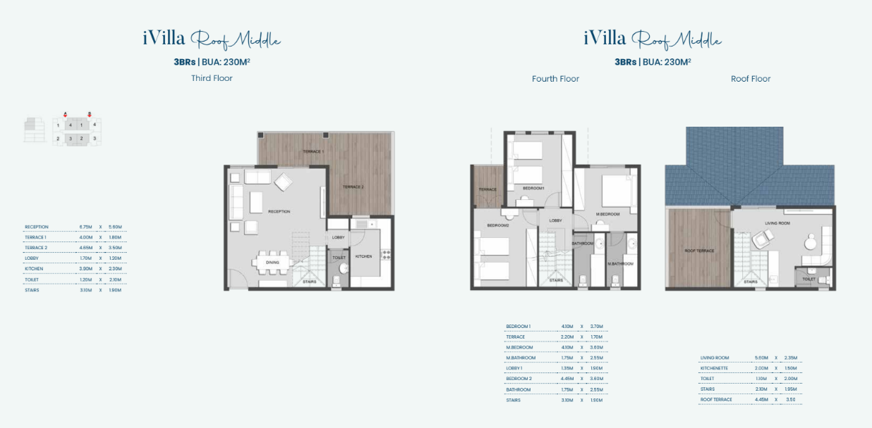 Floor plan for duplex at Aliva Mountain View Mostakbal City