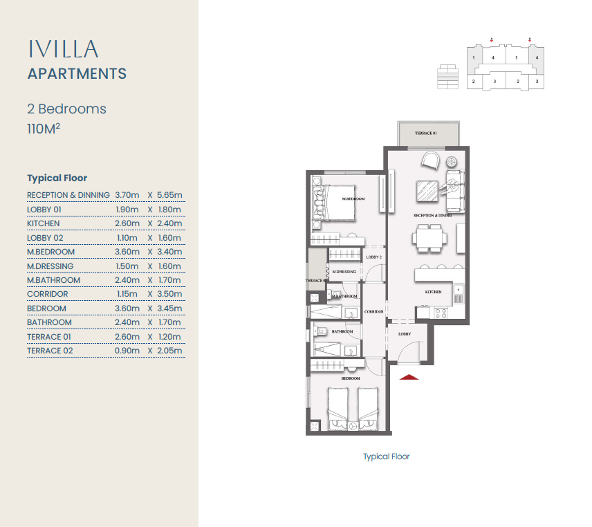 Floor plan for apartment at Creek View Heights