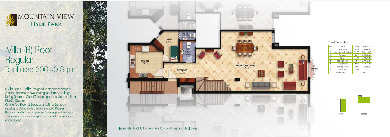 Floor plan for duplex at Mountain View Hyde Park