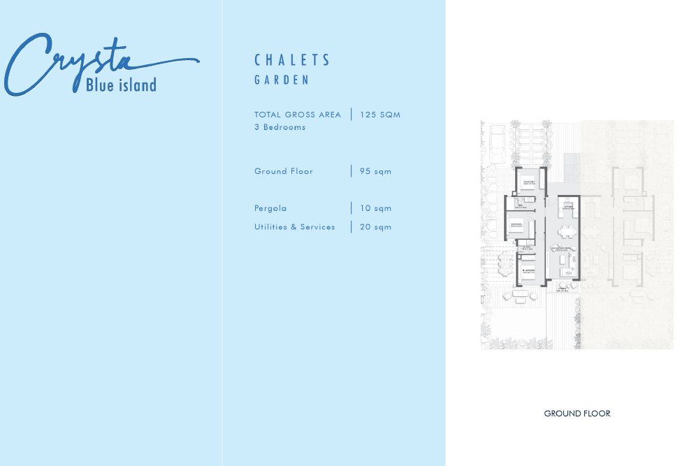 Floor plan for chalet at Blue Island-Crysta