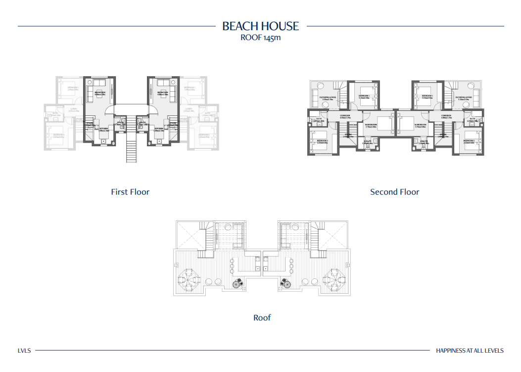 Floor plan for duplex at Sea Mount-LVLS