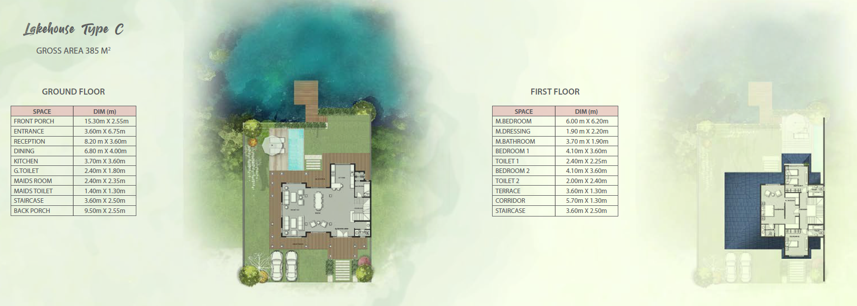 Floor plan for villa at Mountain Park