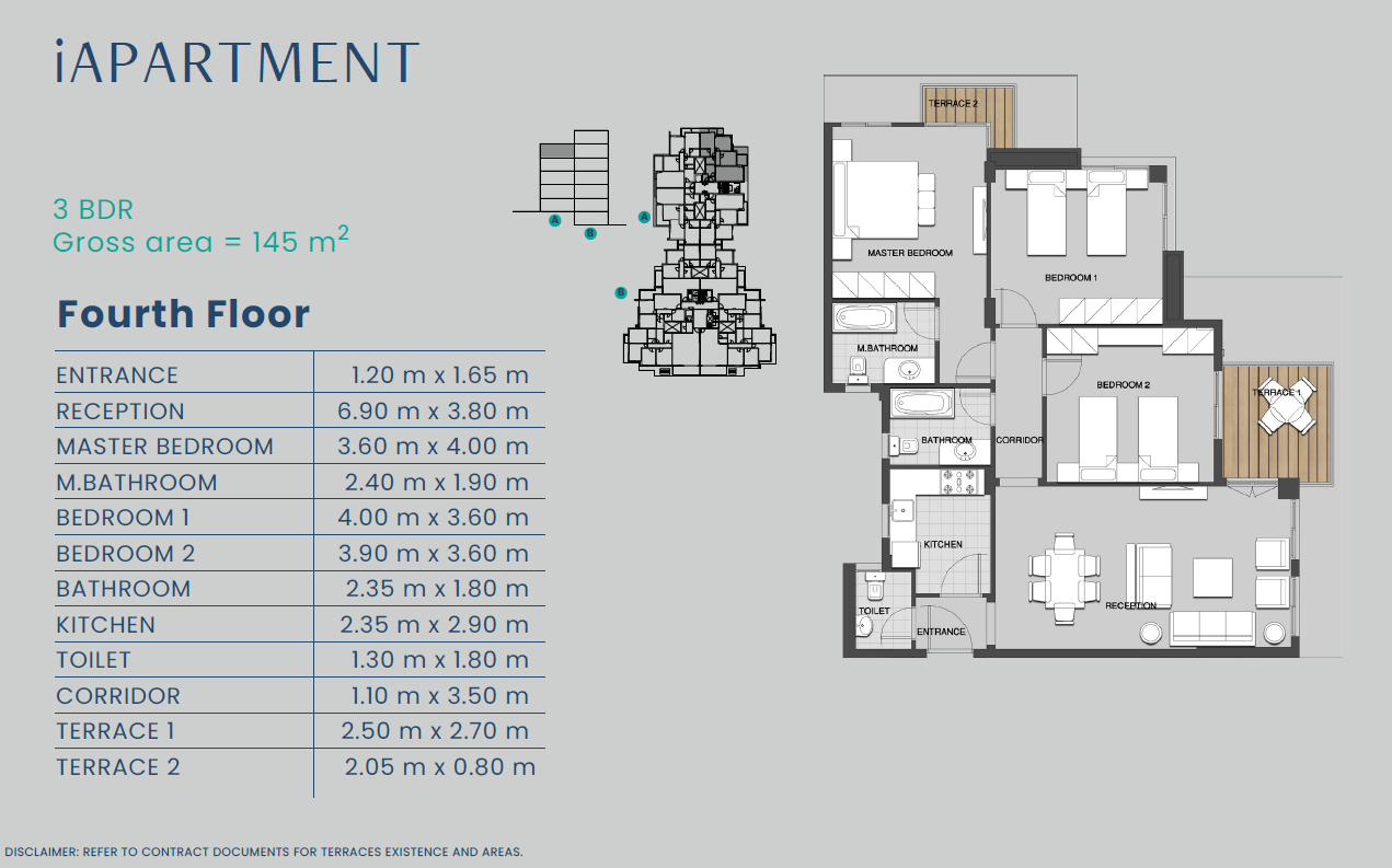 Floor plan for apartment at Club Park - ICity October