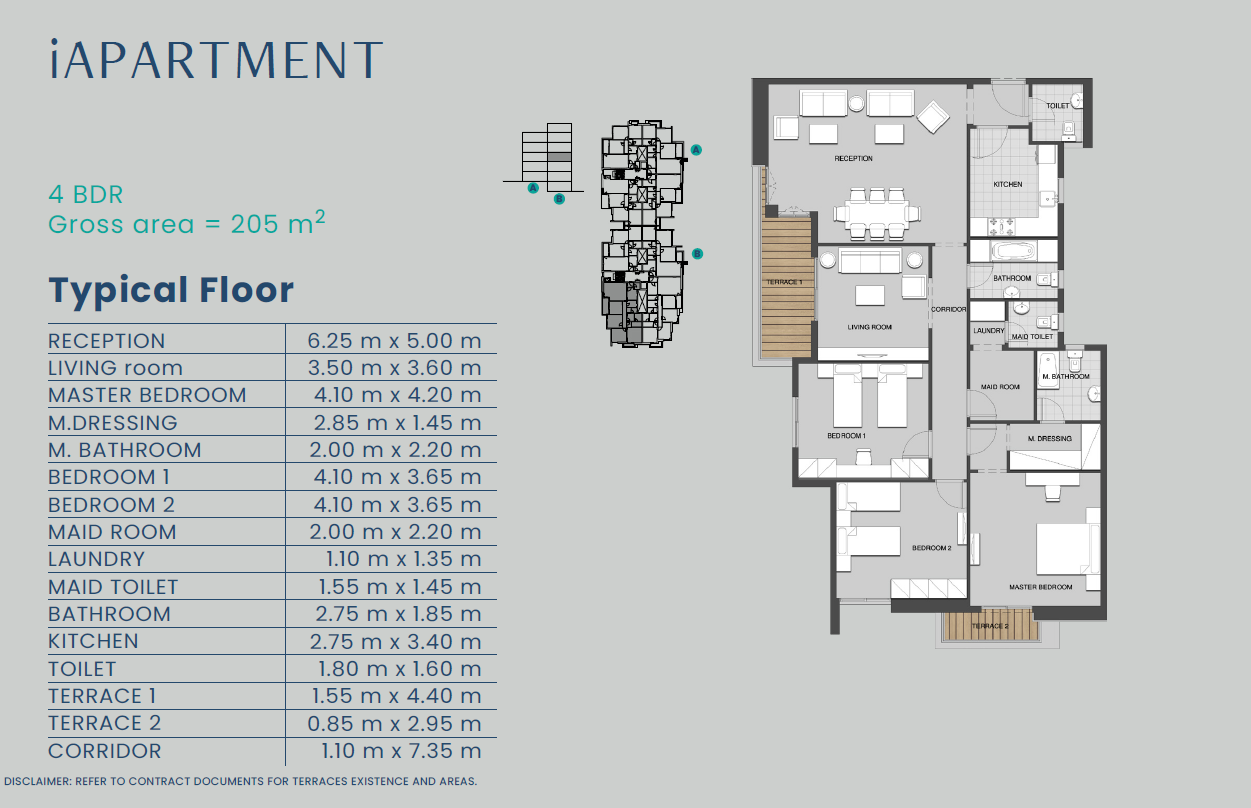 Floor plan for apartment at Club Park - ICity October