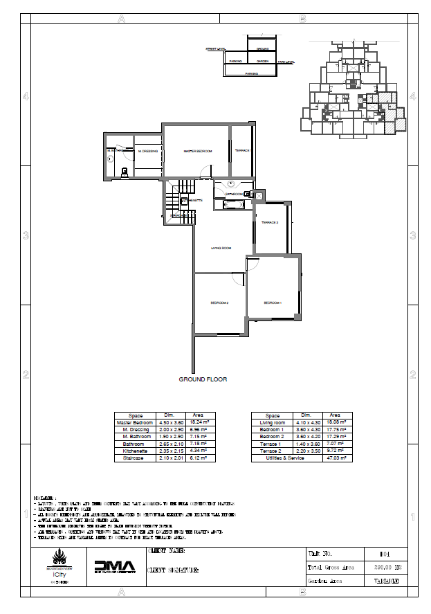 Floor plan for duplex at Club Park - ICity October
