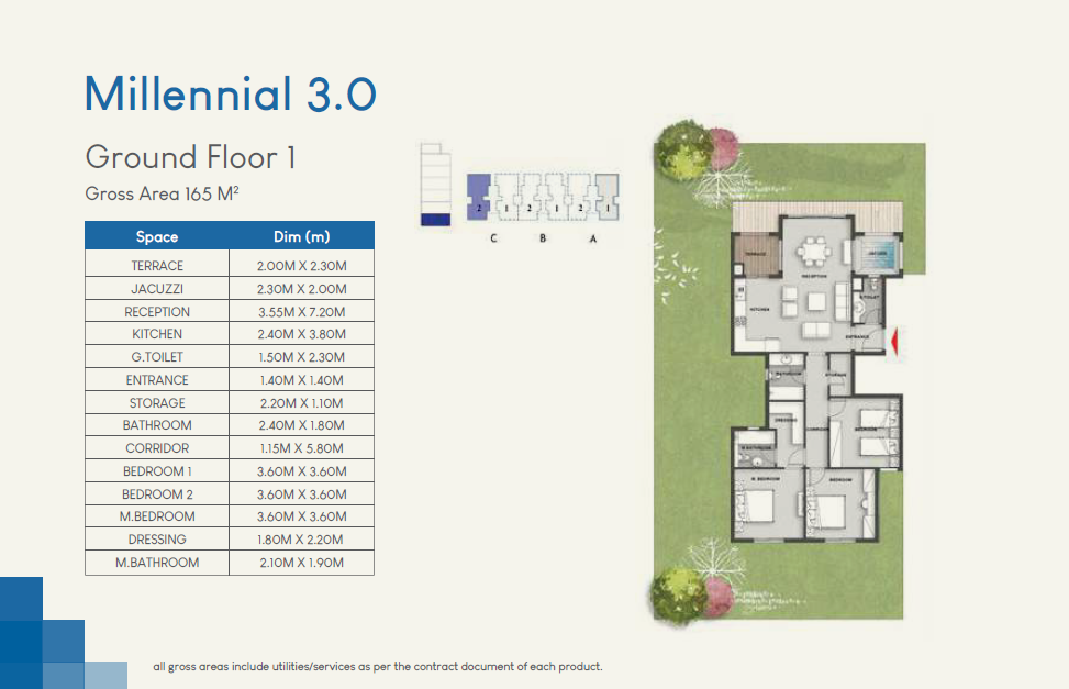 Floor plan for apartment at MV Park - ICity October