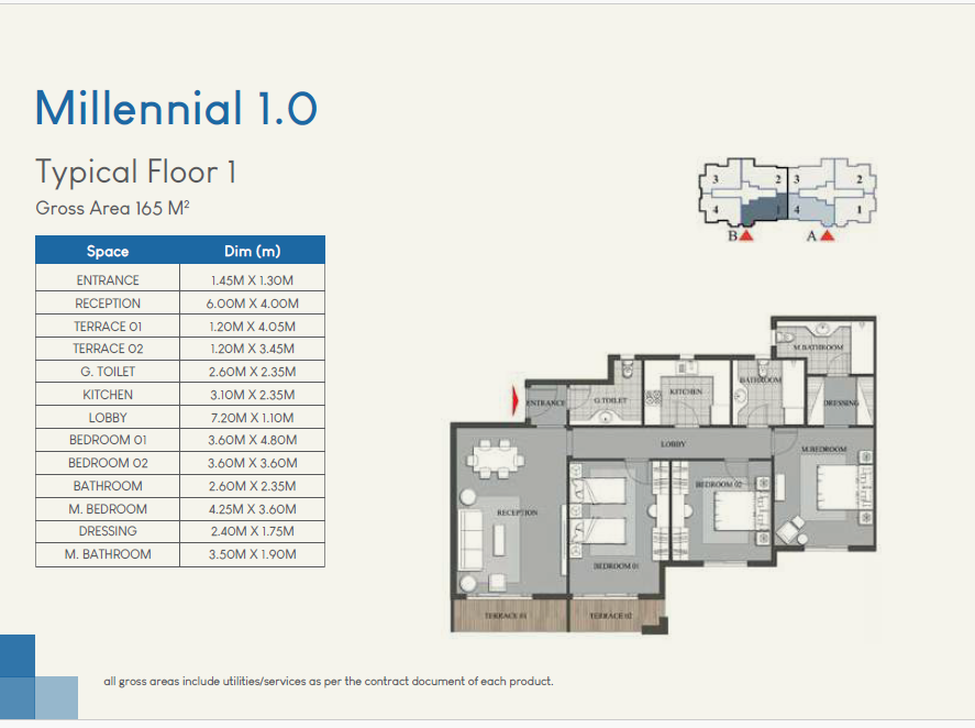 Floor plan for apartment at MV Park - ICity October