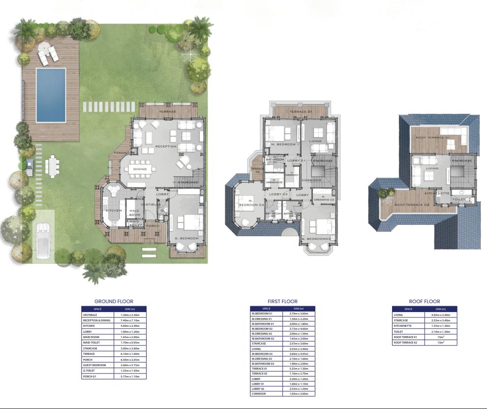 Floor plan for villa at The Park-Mountain View 1.1