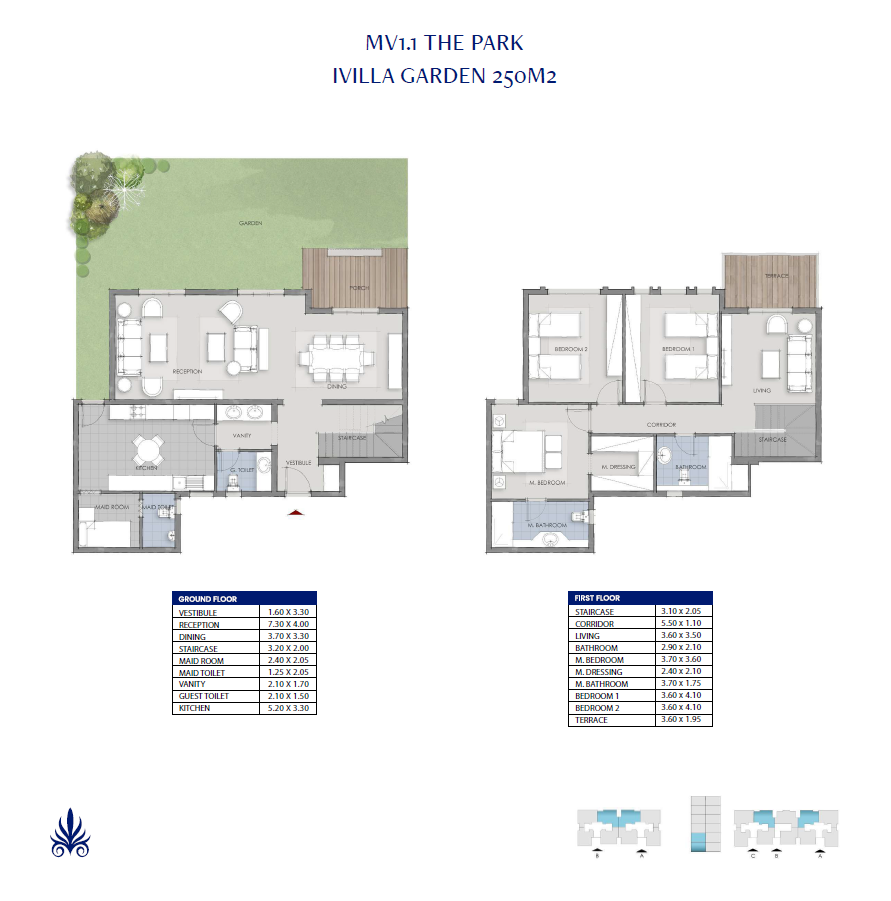 Floor plan for duplex at The Park-Mountain View 1.1
