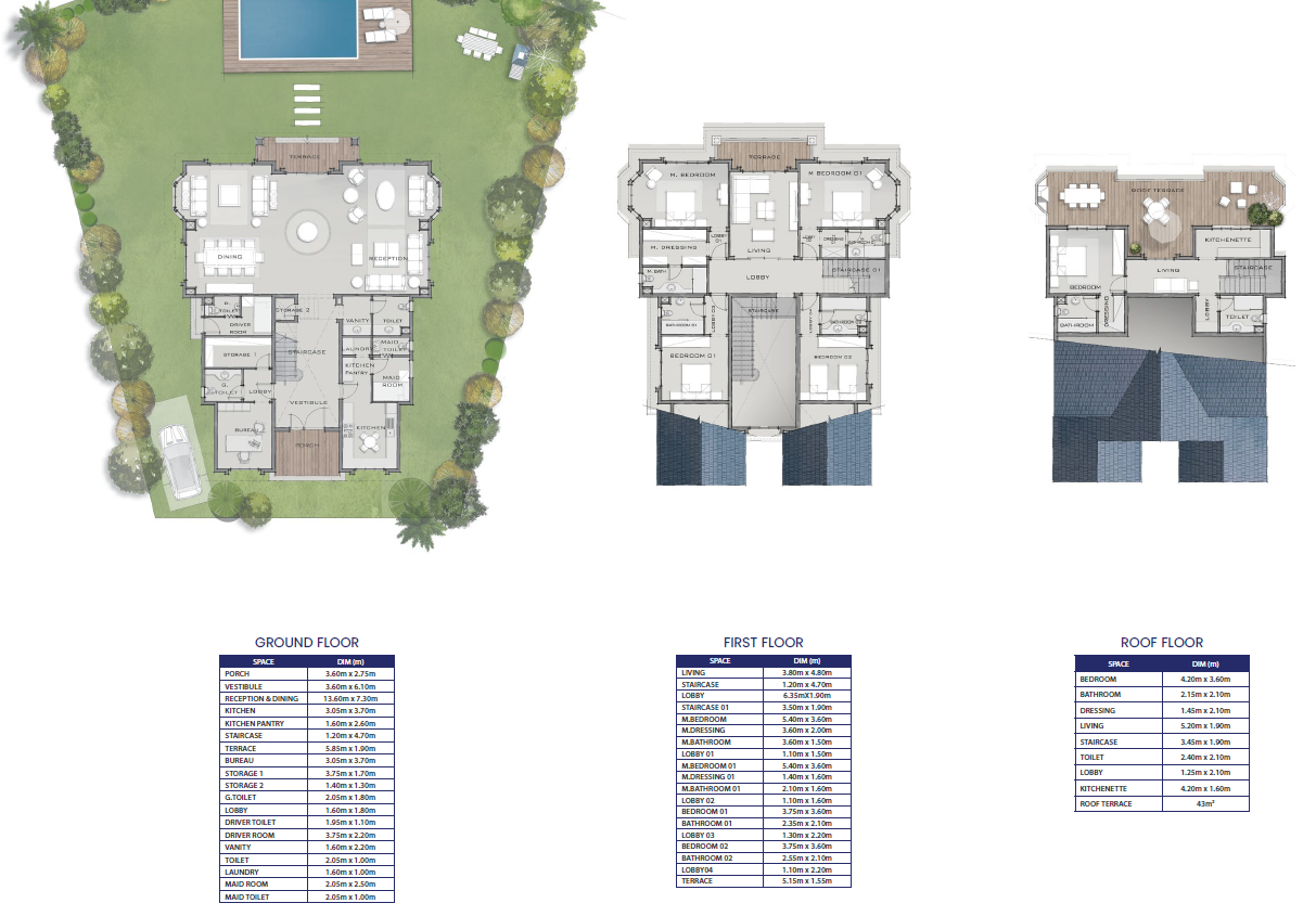 Floor plan for villa at The Park-Mountain View 1.1