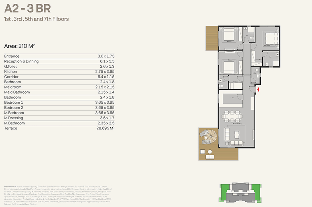 Floor plan for apartment at Nest