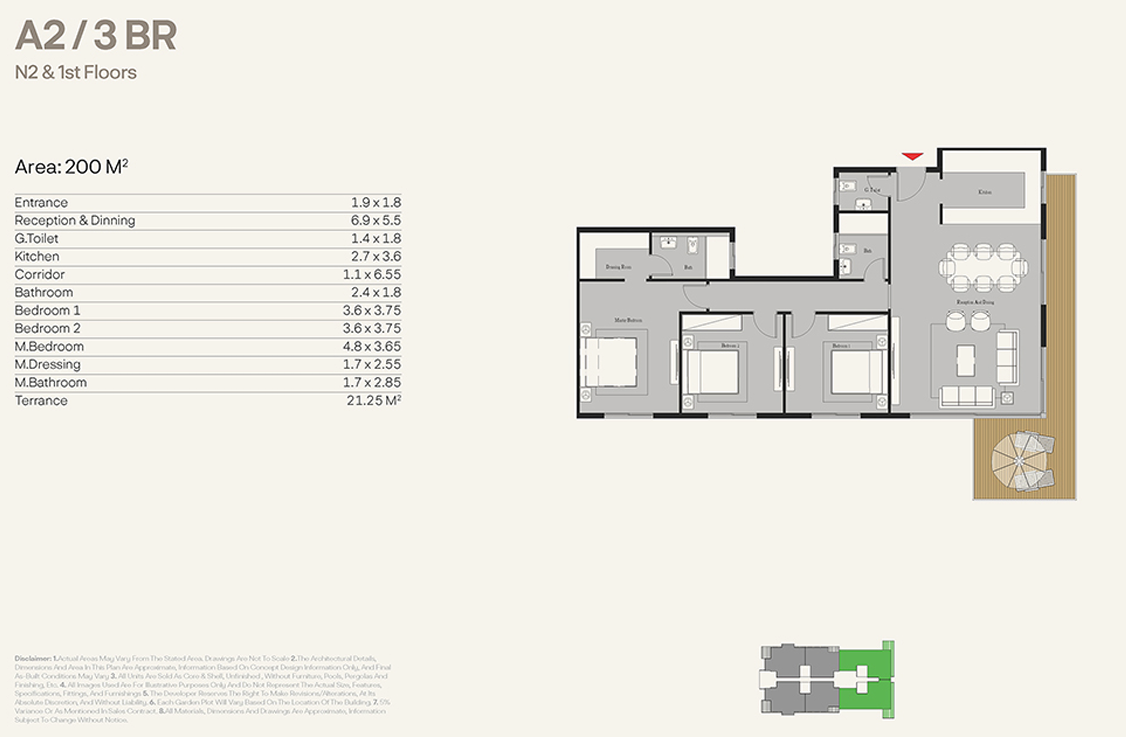 Floor plan for apartment at Nest