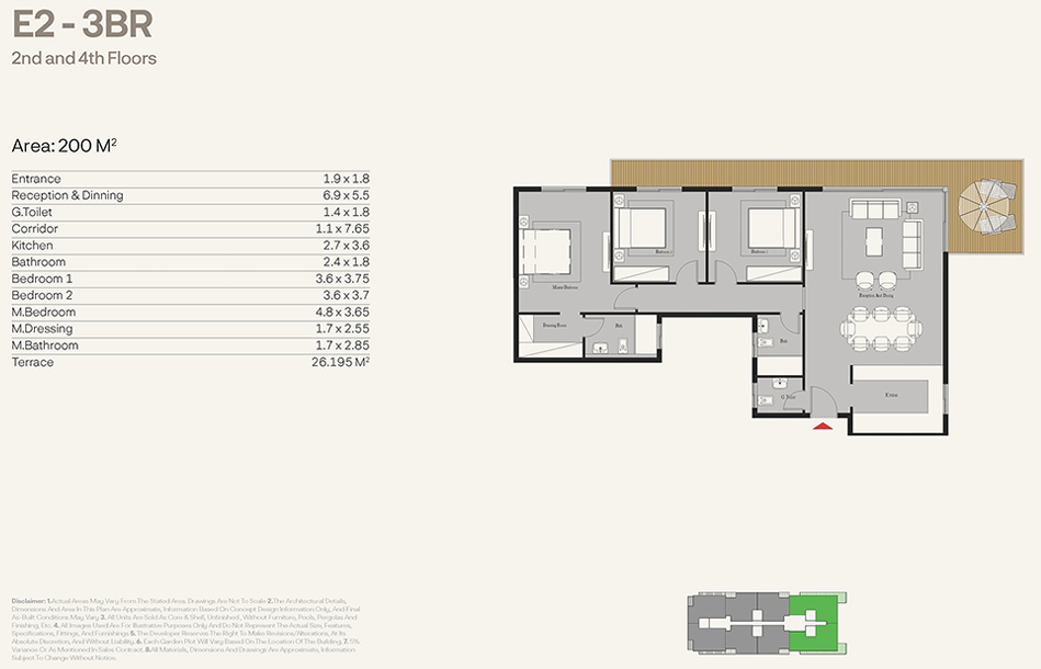 Floor plan for apartment at Nest