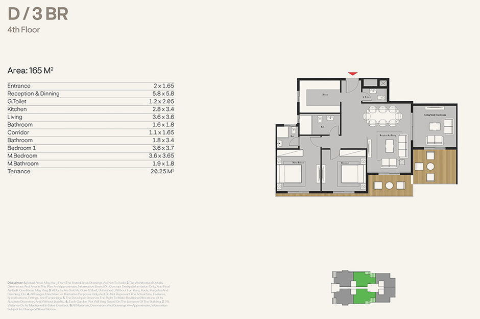 Floor plan for apartment at Nest
