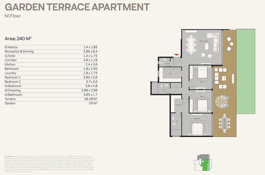 Floor plan for apartment at Nest