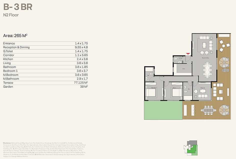 Floor plan for apartment at Nest