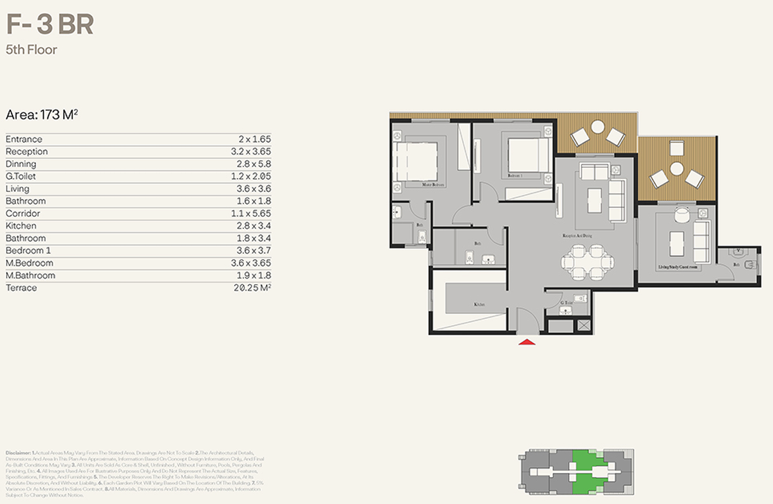 Floor plan for apartment at Nest