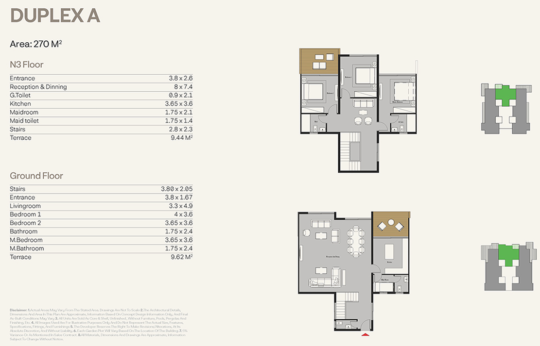 Floor plan for duplex at Nest