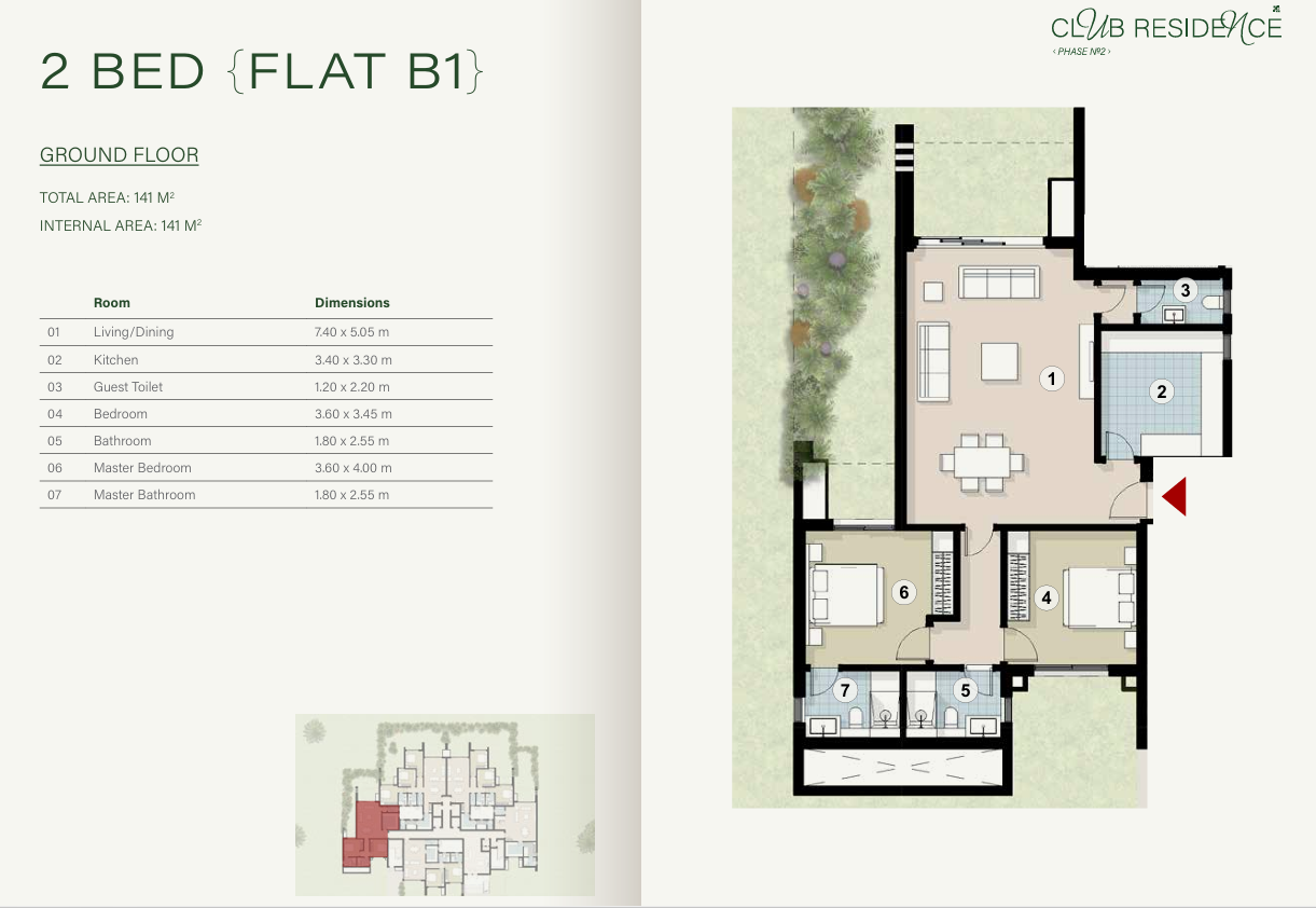 Floor plan for apartment at ZED East
