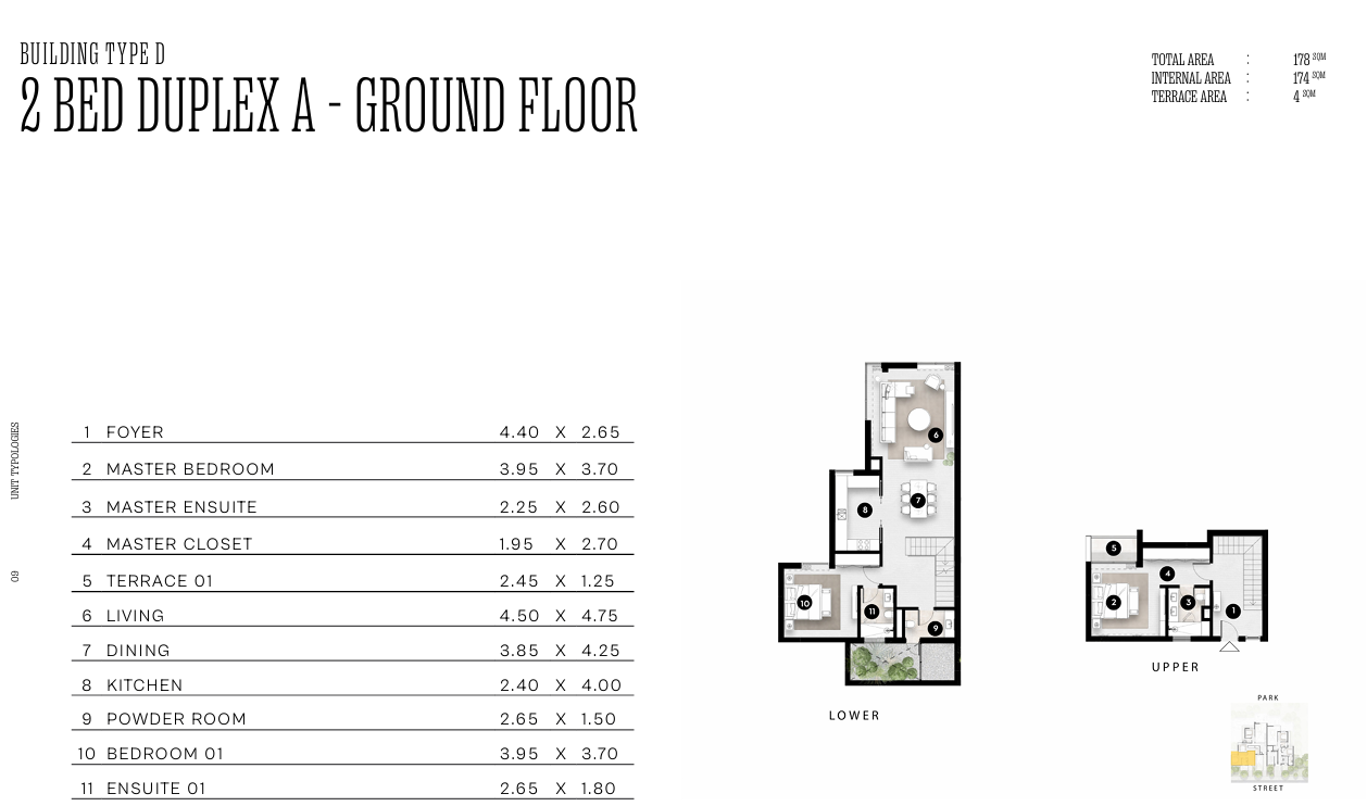 Floor plan for duplex at Solana