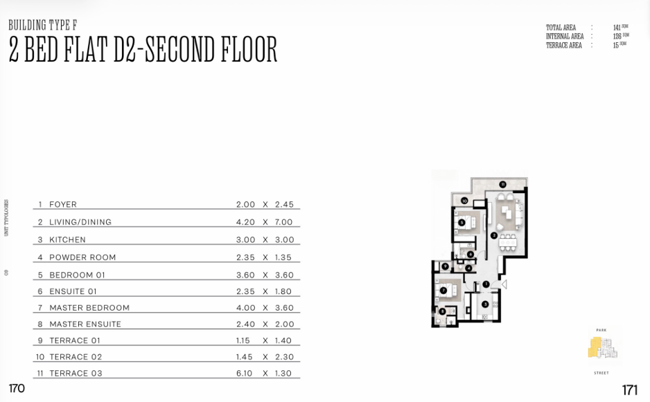 Floor plan for apartment at Solana East